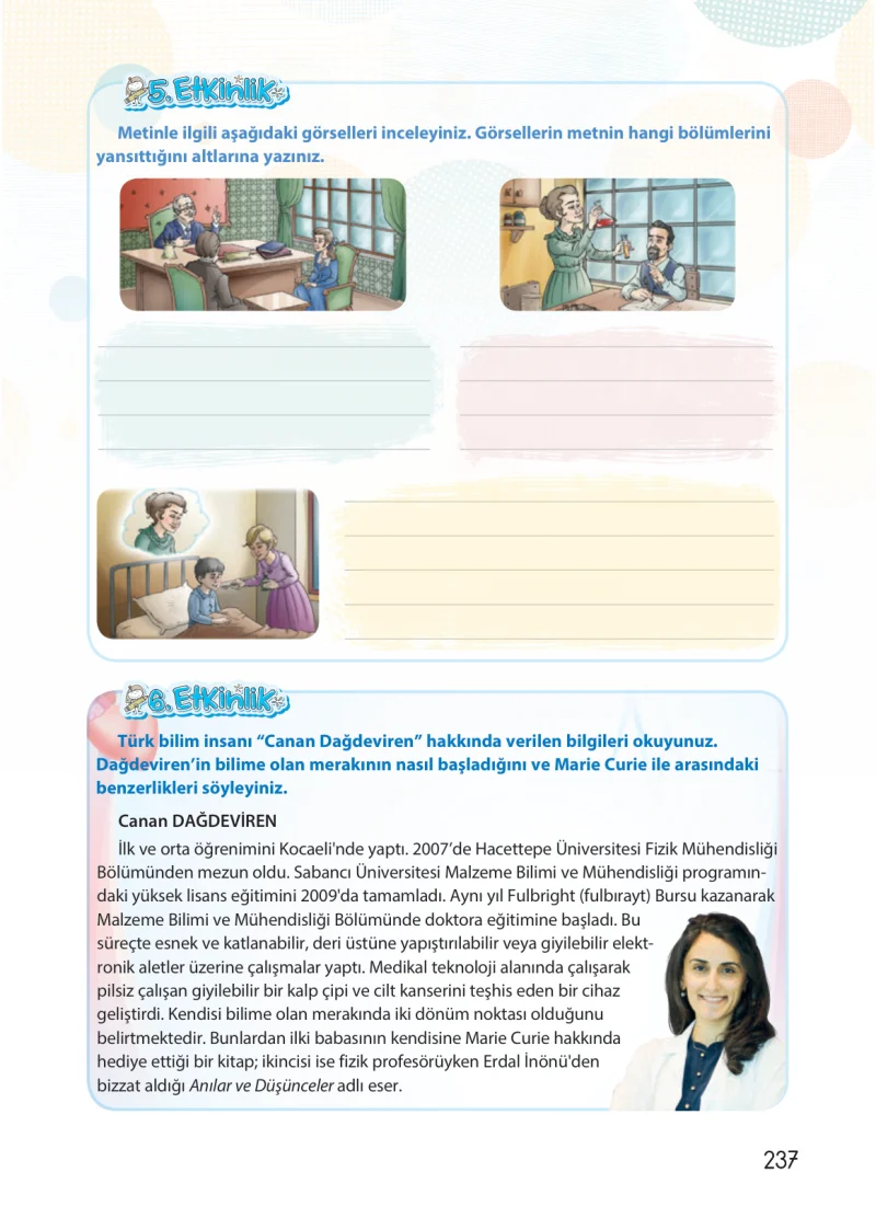 4. Sınıf Türkçe Ders Kitabı Cevapları Koza Yayınları Sayfa 237