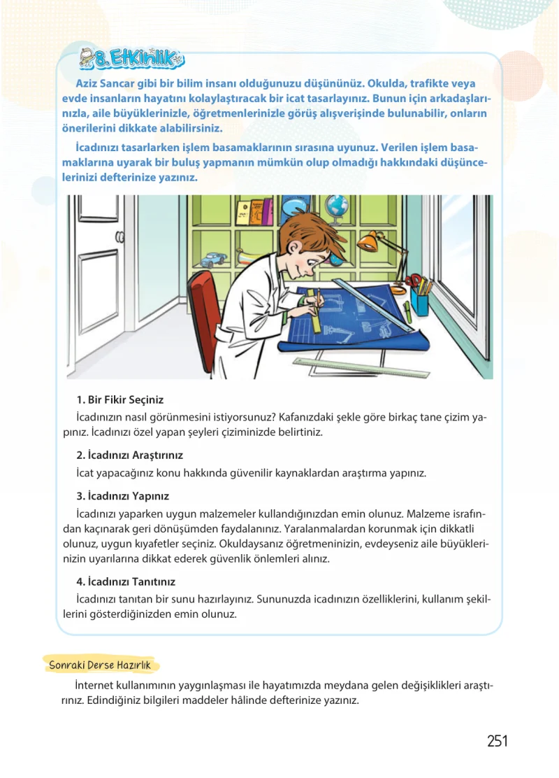 4. Sınıf Türkçe Ders Kitabı Cevapları Koza Yayınları Sayfa 251
