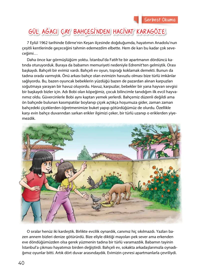 4. Sınıf Türkçe Ders Kitabı Cevapları Koza Yayınları Sayfa 40