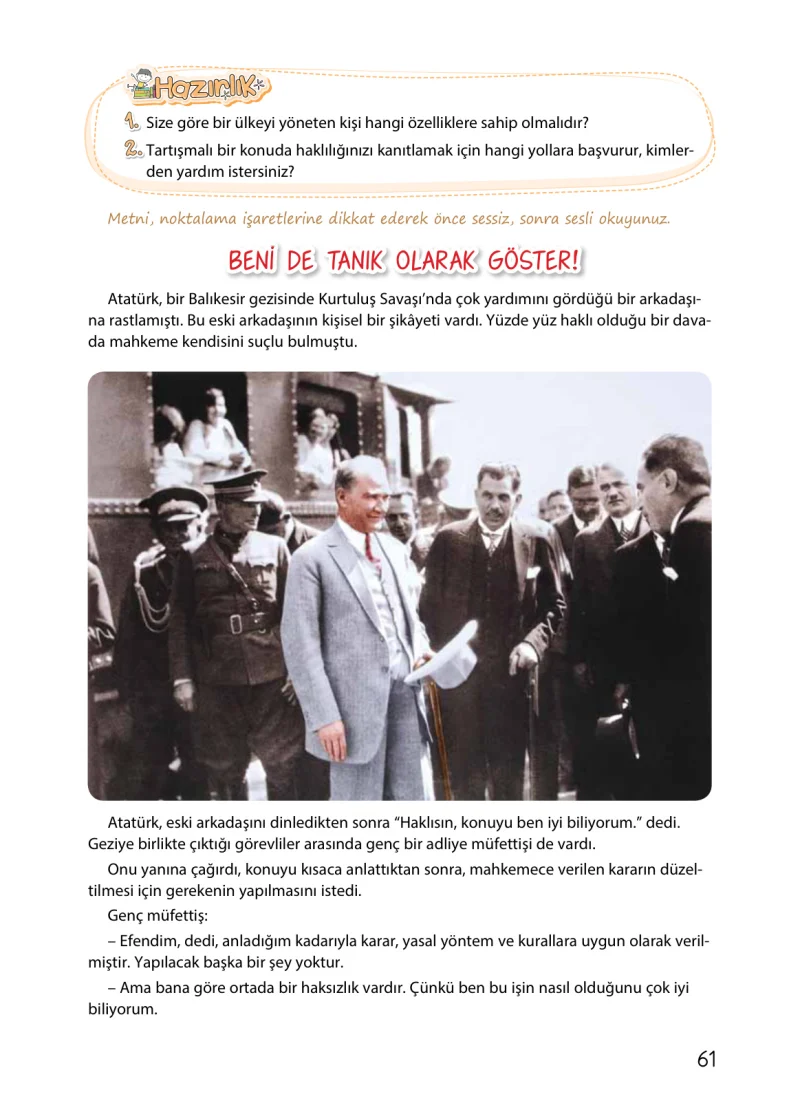 4. Sınıf Türkçe Ders Kitabı Cevapları Koza Yayınları Sayfa 61