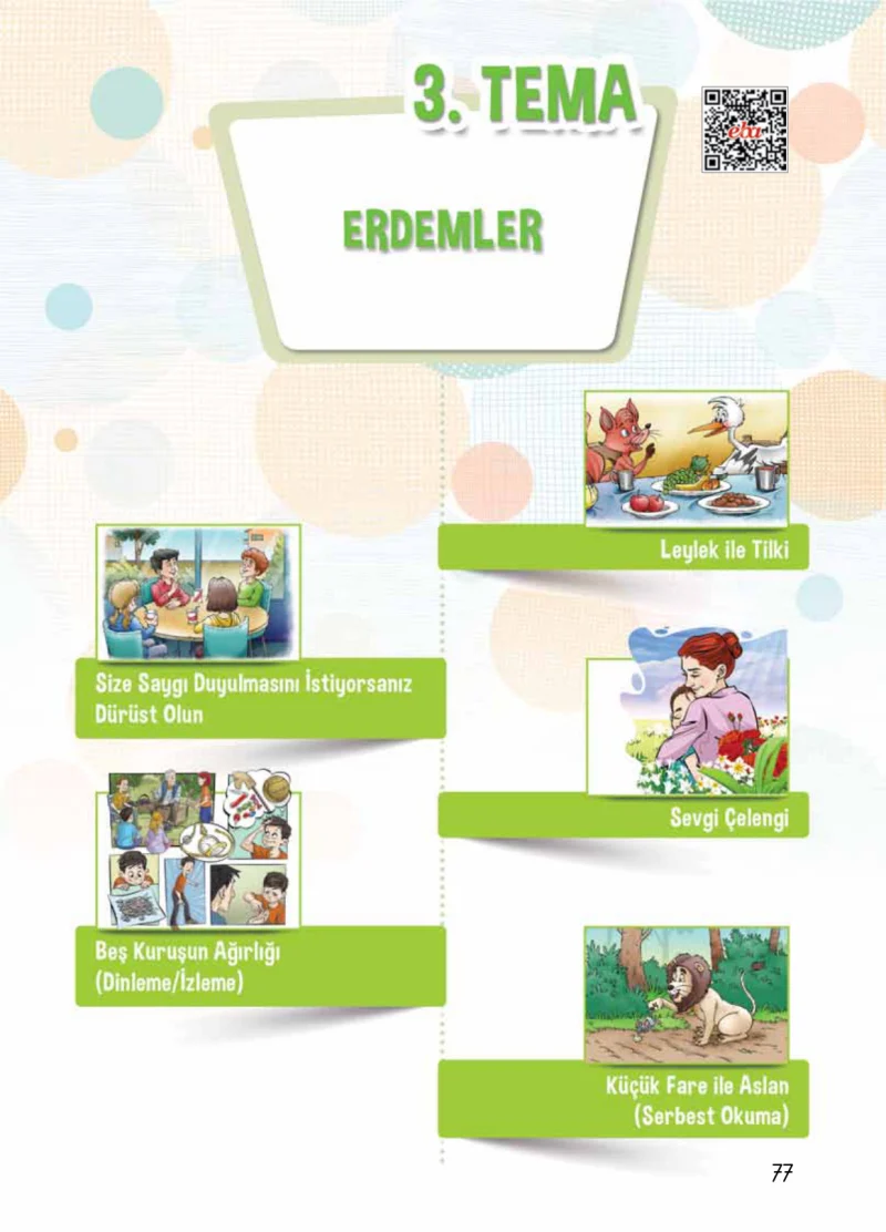 4. Sınıf Türkçe Ders Kitabı Cevapları Koza Yayınları Sayfa 77