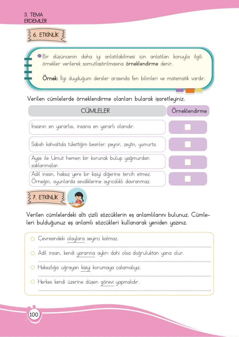 4. Sınıf Türkçe Ders Kitabı Cevapları Meb Yayınları 1 Sayfa 100