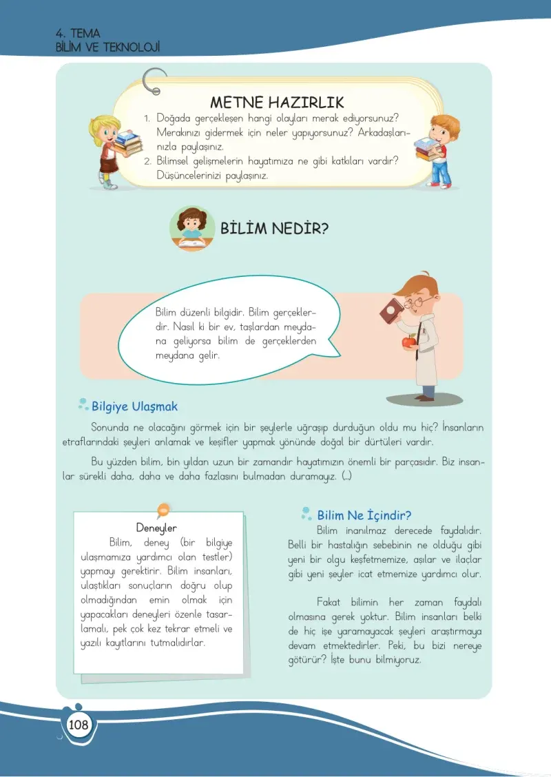 4. Sınıf Türkçe Ders Kitabı Cevapları Meb Yayınları 1 Sayfa 108