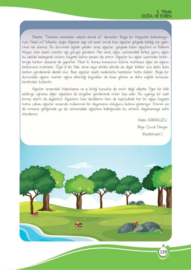4. Sınıf Türkçe Ders Kitabı Cevapları Meb Yayınları 1 Sayfa 139