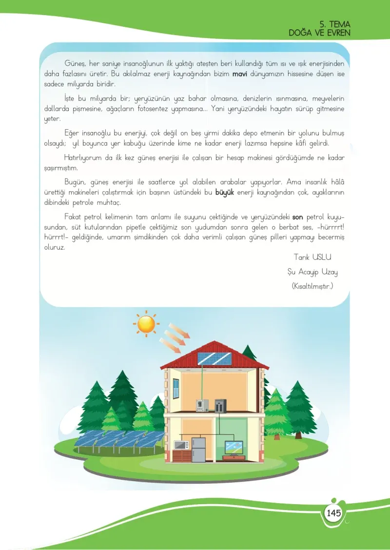 4. Sınıf Türkçe Ders Kitabı Cevapları Meb Yayınları 1 Sayfa 145