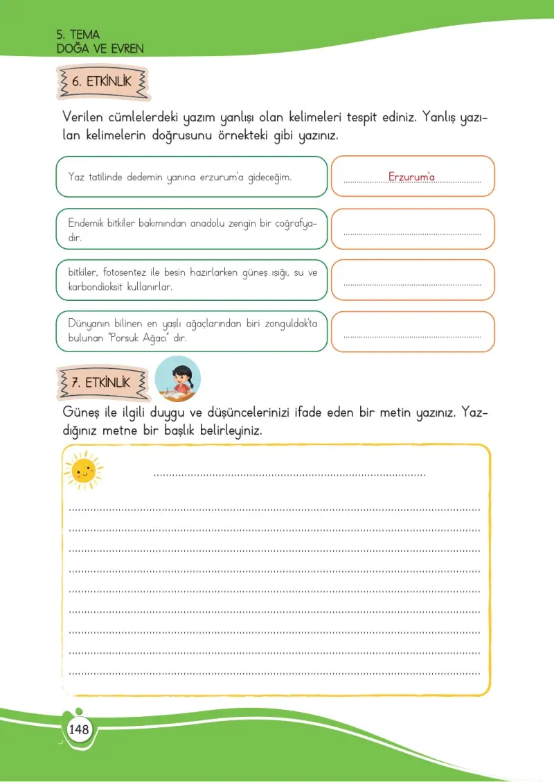 4. Sınıf Türkçe Ders Kitabı Cevapları Meb Yayınları 1 Sayfa 148