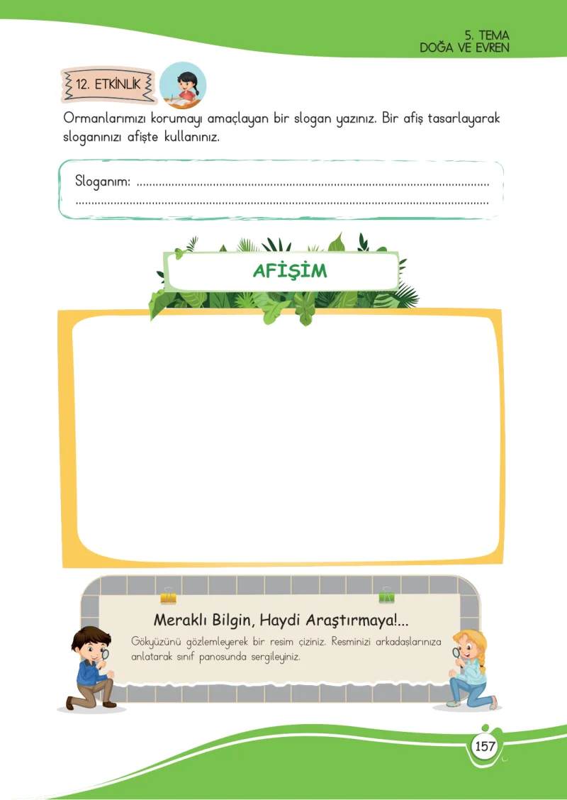 4. Sınıf Türkçe Ders Kitabı Cevapları Meb Yayınları 1 Sayfa 157