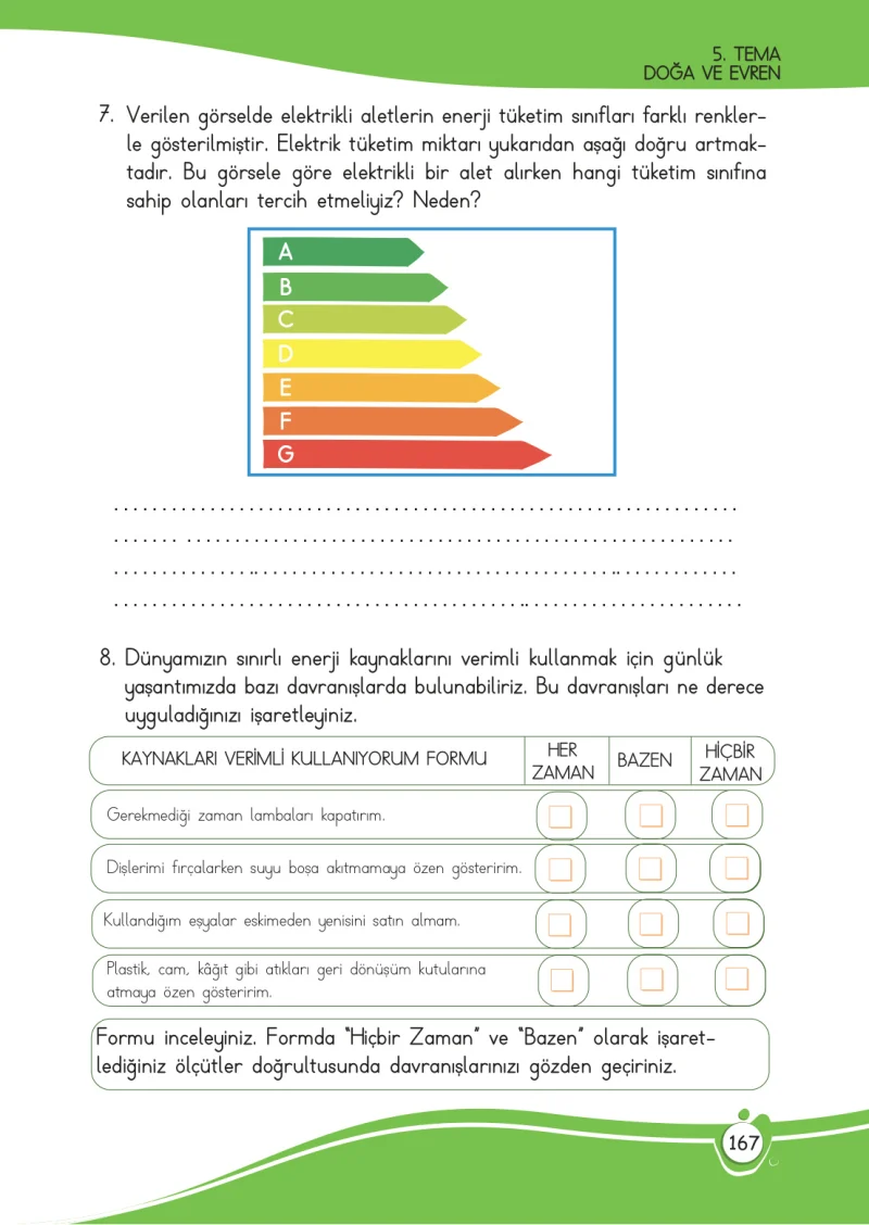 4. Sınıf Türkçe Ders Kitabı Cevapları Meb Yayınları 1 Sayfa 167