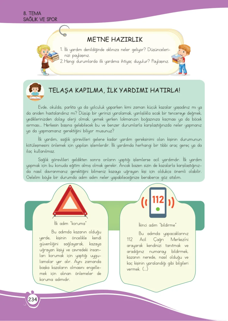 4. Sınıf Türkçe Ders Kitabı Cevapları Meb Yayınları 1 Sayfa 234