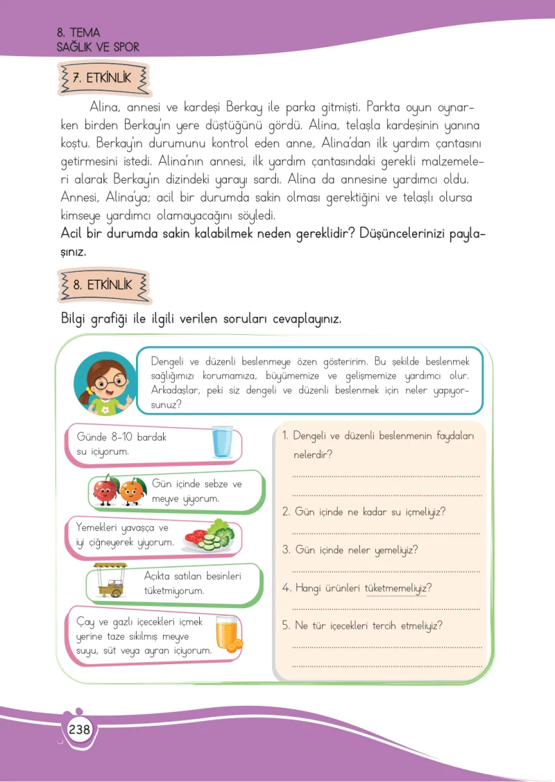 4. Sınıf Türkçe Ders Kitabı Cevapları Meb Yayınları 1 Sayfa 238