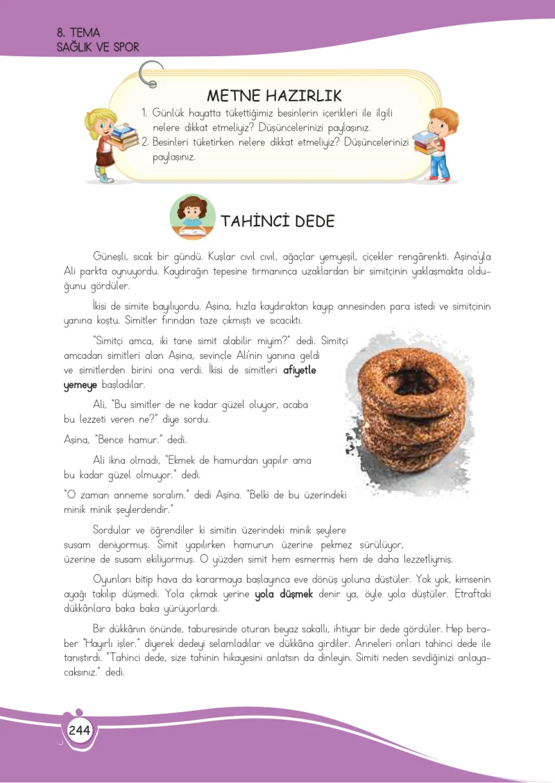 4. Sınıf Türkçe Ders Kitabı Cevapları Meb Yayınları 1 Sayfa 244