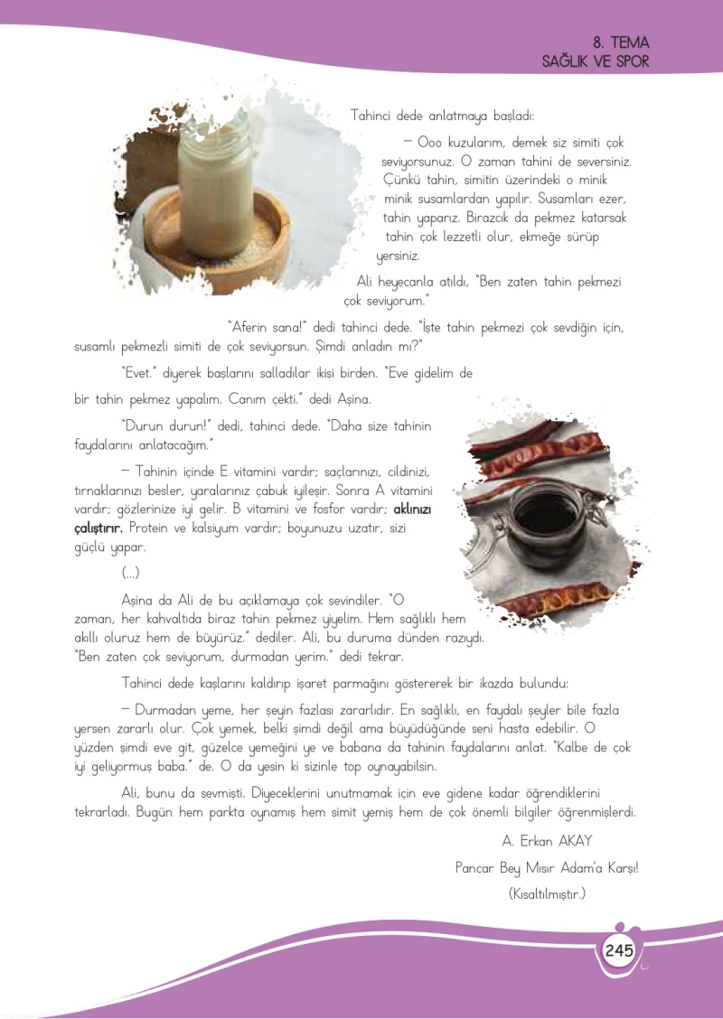 4. Sınıf Türkçe Ders Kitabı Cevapları Meb Yayınları 1 Sayfa 245