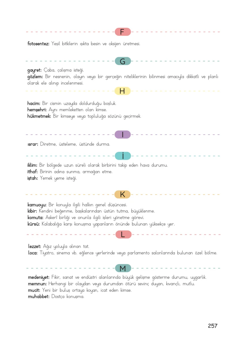 4. Sınıf Türkçe Ders Kitabı Cevapları Meb Yayınları 1 Sayfa 257