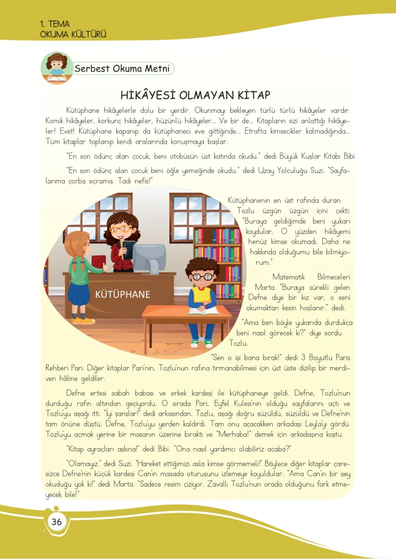 4. Sınıf Türkçe Ders Kitabı Cevapları Meb Yayınları 1 Sayfa 36