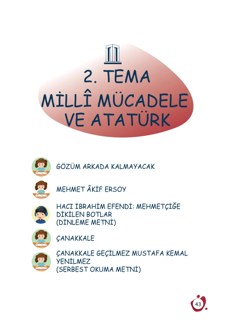 4. Sınıf Türkçe Ders Kitabı Cevapları Meb Yayınları 1 Sayfa 43