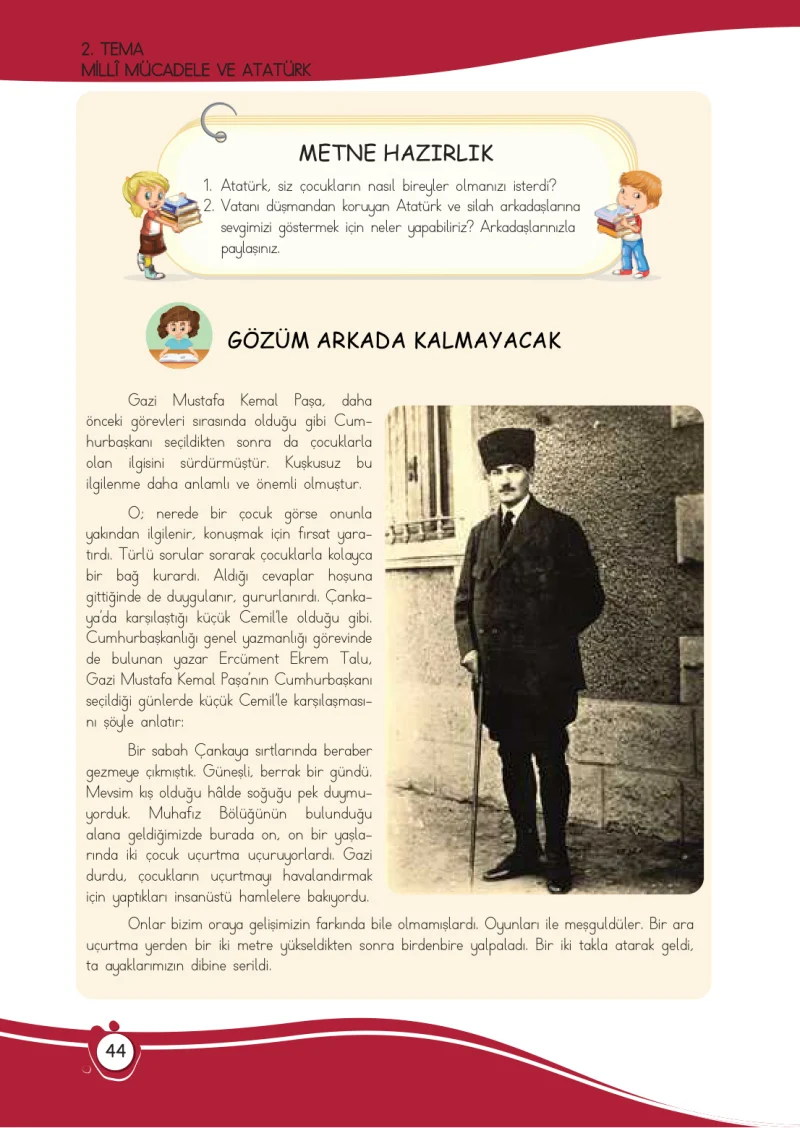 4. Sınıf Türkçe Ders Kitabı Cevapları Meb Yayınları 1 Sayfa 44
