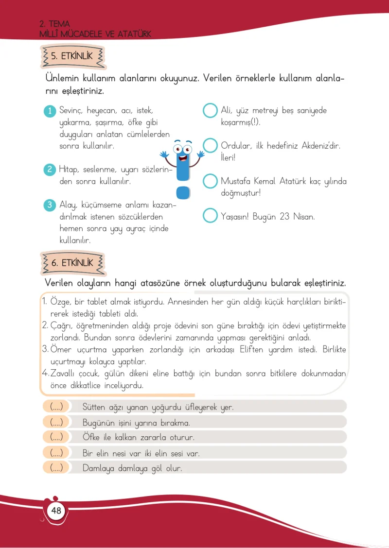 4. Sınıf Türkçe Ders Kitabı Cevapları Meb Yayınları 1 Sayfa 48