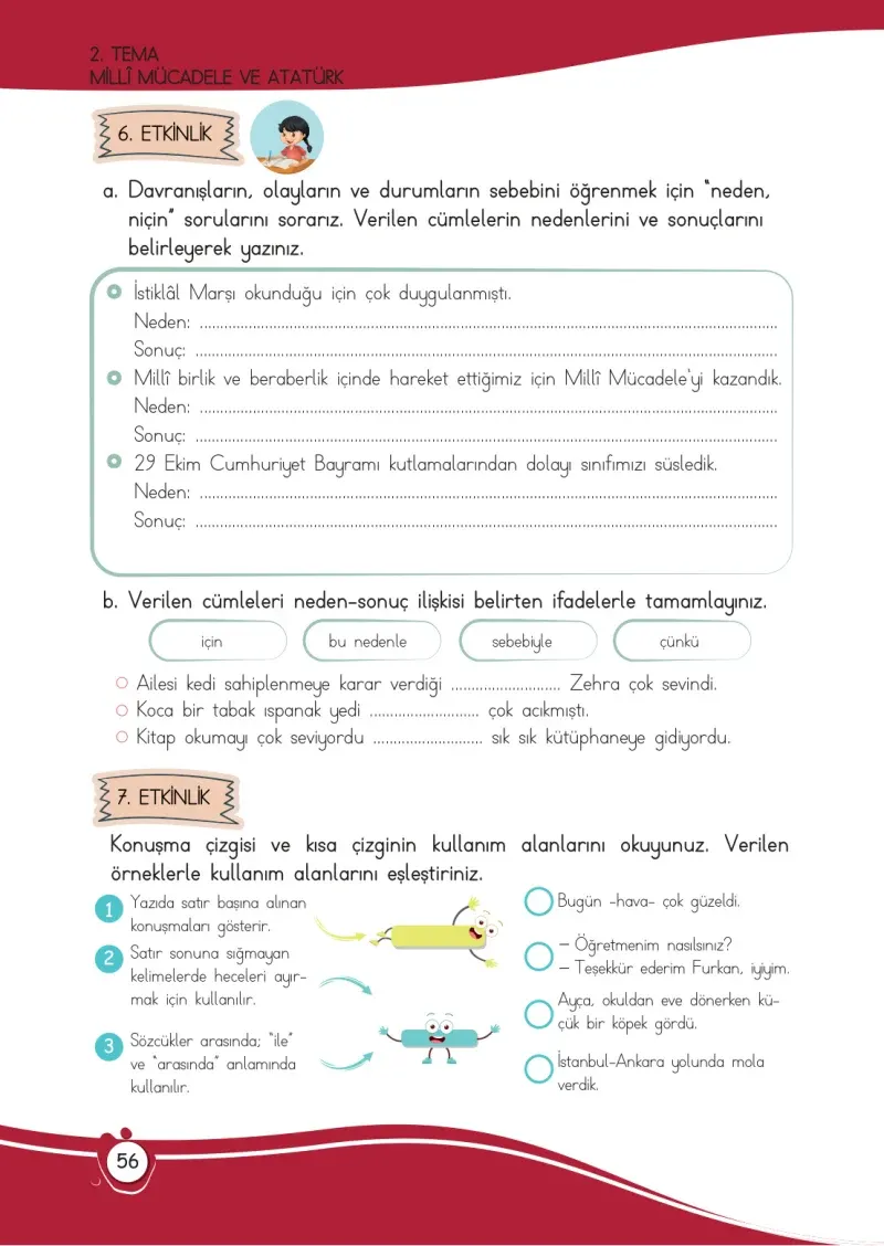 4. Sınıf Türkçe Ders Kitabı Cevapları Meb Yayınları 1 Sayfa 56