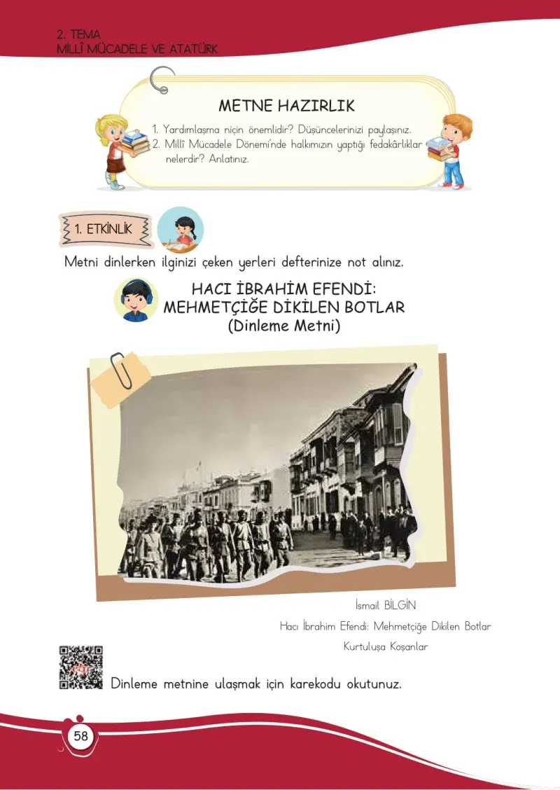 4. Sınıf Türkçe Ders Kitabı Cevapları Meb Yayınları 1 Sayfa 58