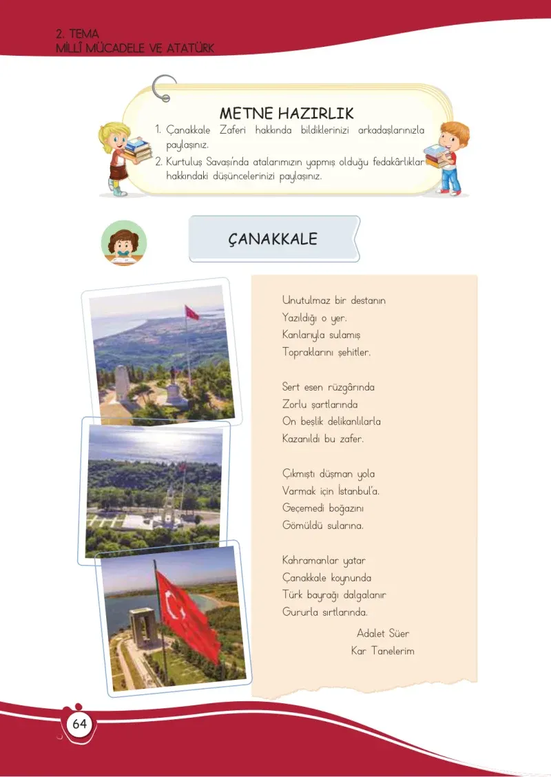 4. Sınıf Türkçe Ders Kitabı Cevapları Meb Yayınları 1 Sayfa 64
