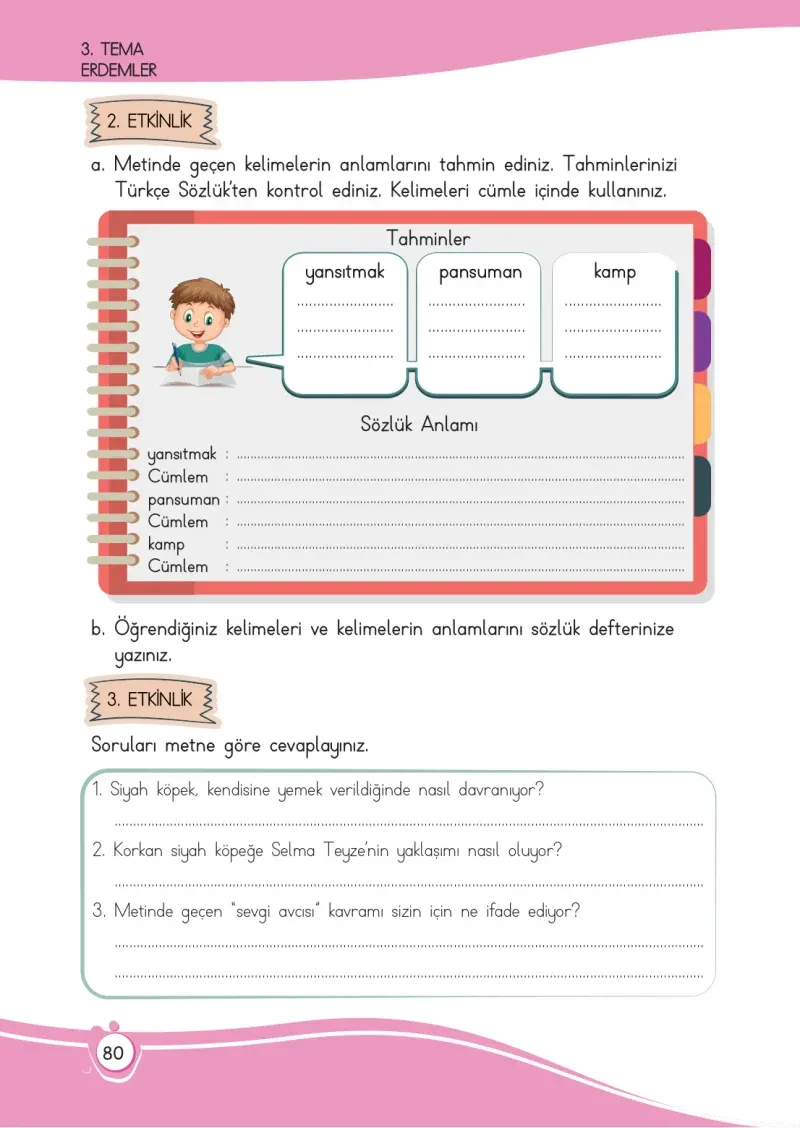 4. Sınıf Türkçe Ders Kitabı Cevapları Meb Yayınları 1 Sayfa 80