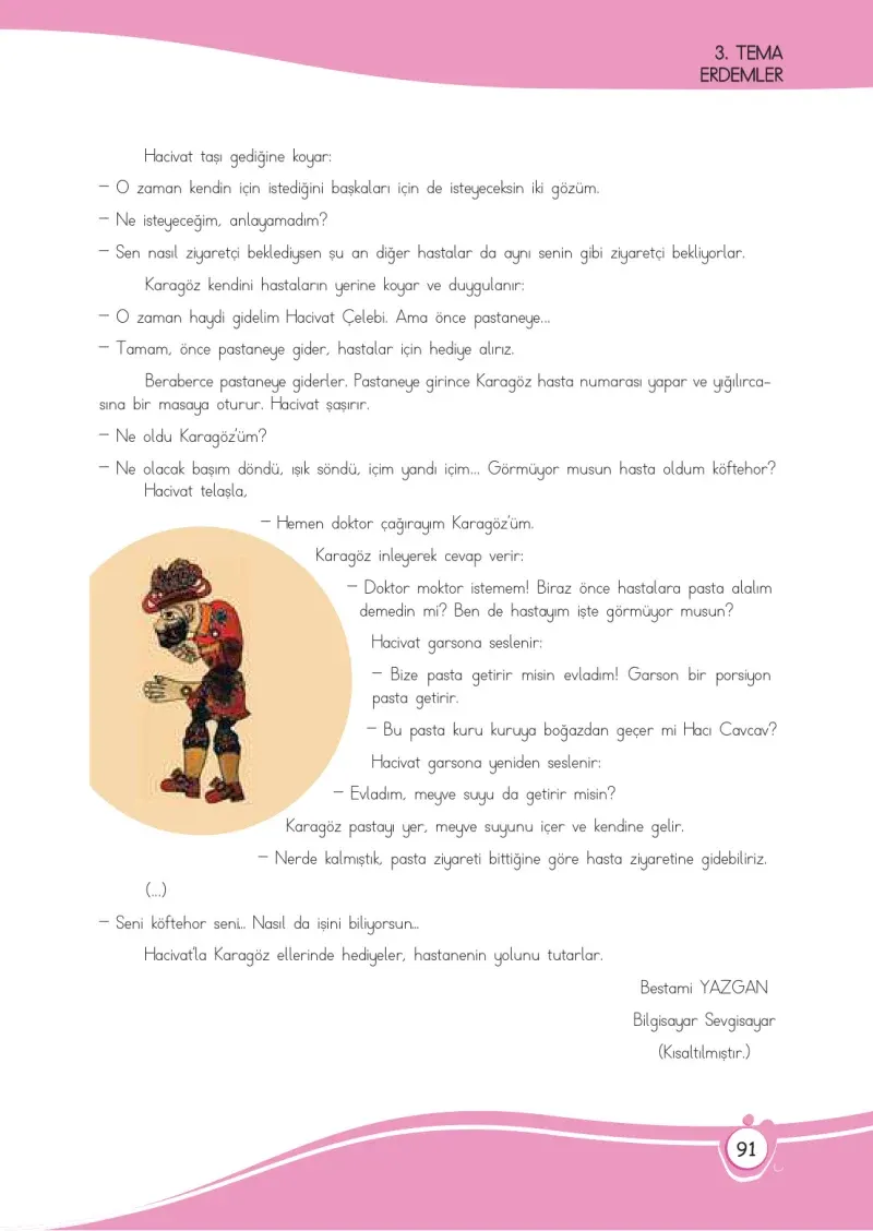4. Sınıf Türkçe Ders Kitabı Cevapları Meb Yayınları 1 Sayfa 91
