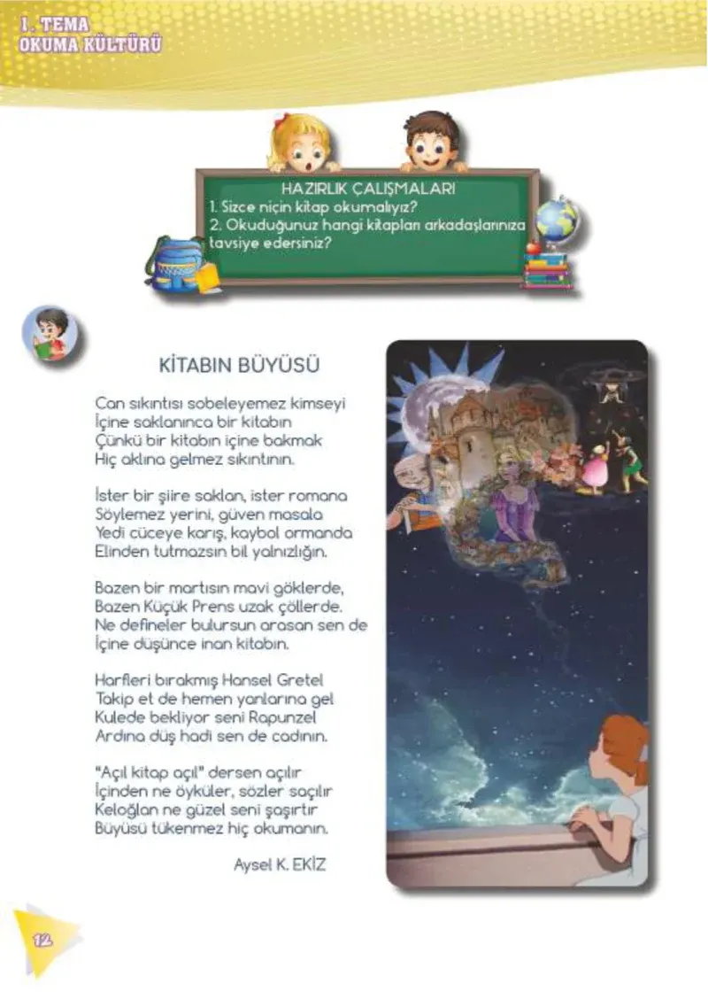4. Sınıf Türkçe Ders Kitabı Cevapları Meb Yayınları 2 Sayfa 12
