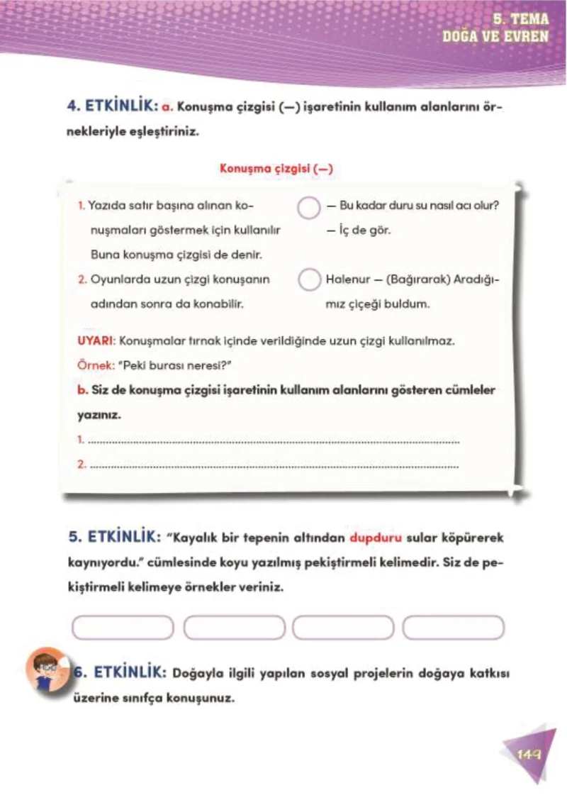 4. Sınıf Türkçe Ders Kitabı Cevapları Meb Yayınları 2 Sayfa 149