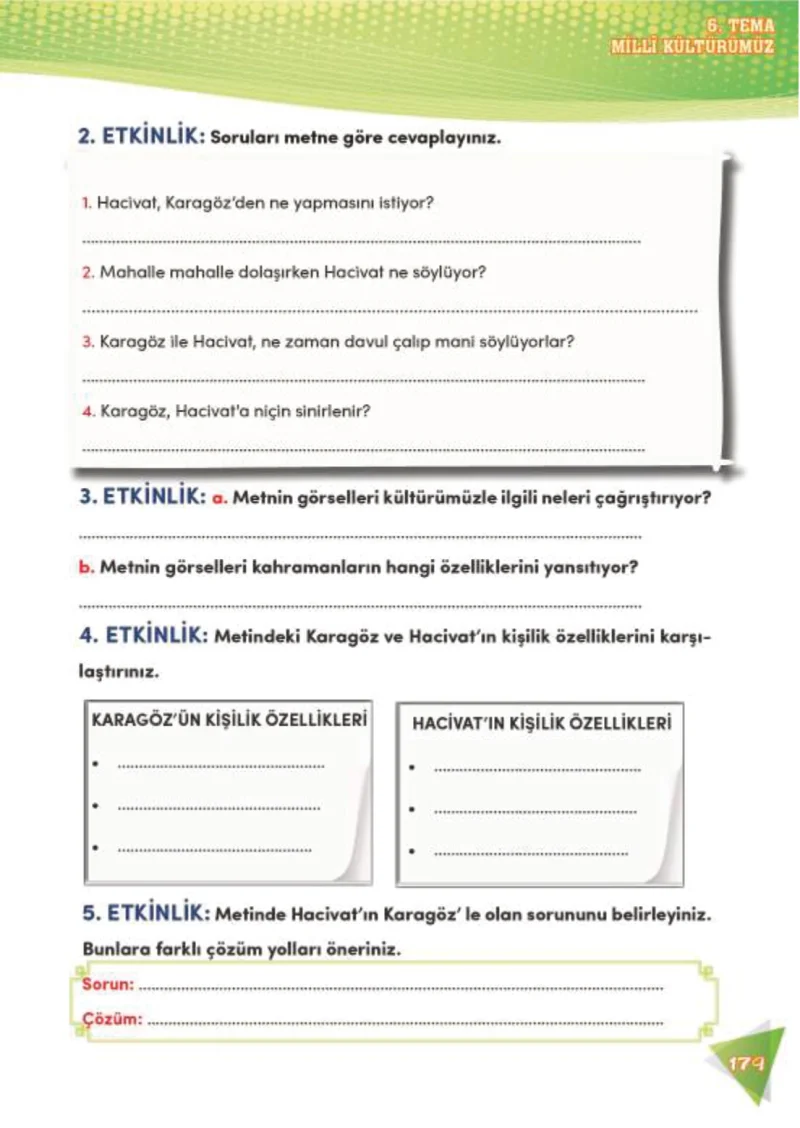 4. Sınıf Türkçe Ders Kitabı Cevapları Meb Yayınları 2 Sayfa 179
