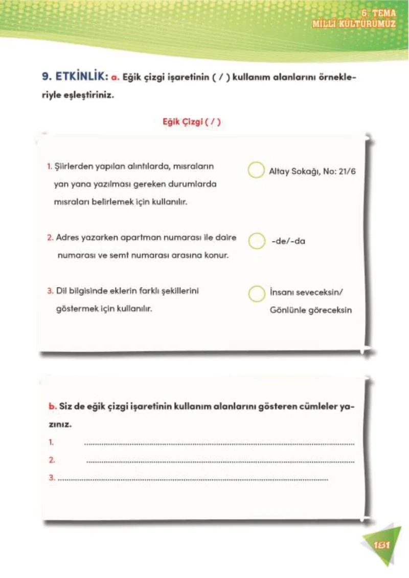 4. Sınıf Türkçe Ders Kitabı Cevapları Meb Yayınları 2 Sayfa 181