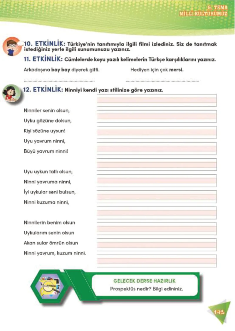 4. Sınıf Türkçe Ders Kitabı Cevapları Meb Yayınları 2 Sayfa 193