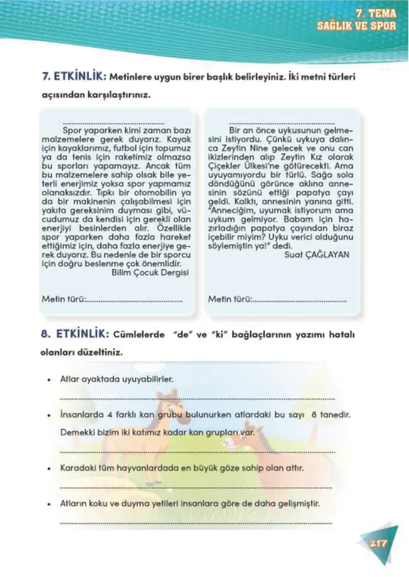 4. Sınıf Türkçe Ders Kitabı Cevapları Meb Yayınları 2 Sayfa 217