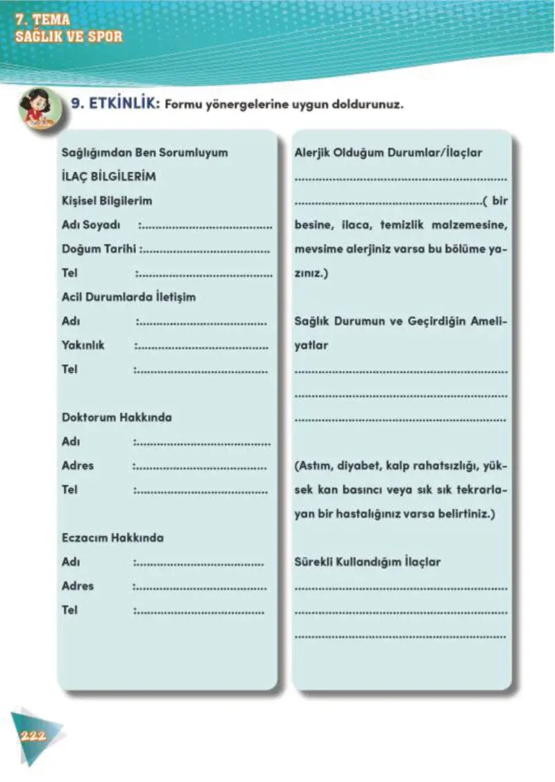 4. Sınıf Türkçe Ders Kitabı Cevapları Meb Yayınları 2 Sayfa 222
