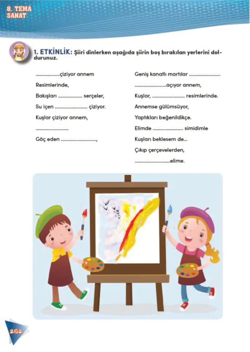 4. Sınıf Türkçe Ders Kitabı Cevapları Meb Yayınları 2 Sayfa 252