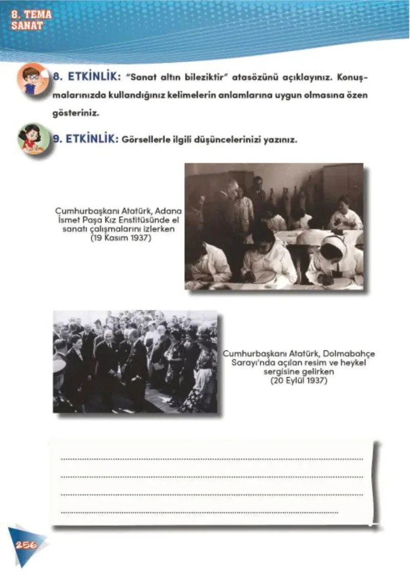 4. Sınıf Türkçe Ders Kitabı Cevapları Meb Yayınları 2 Sayfa 256