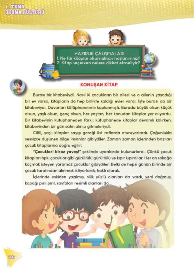4. Sınıf Türkçe Ders Kitabı Cevapları Meb Yayınları 2 Sayfa 26