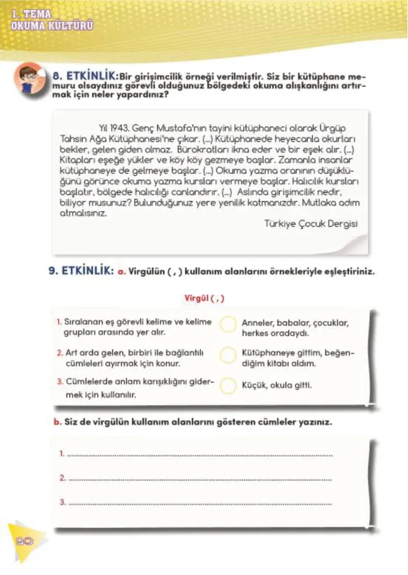 4. Sınıf Türkçe Ders Kitabı Cevapları Meb Yayınları 2 Sayfa 30