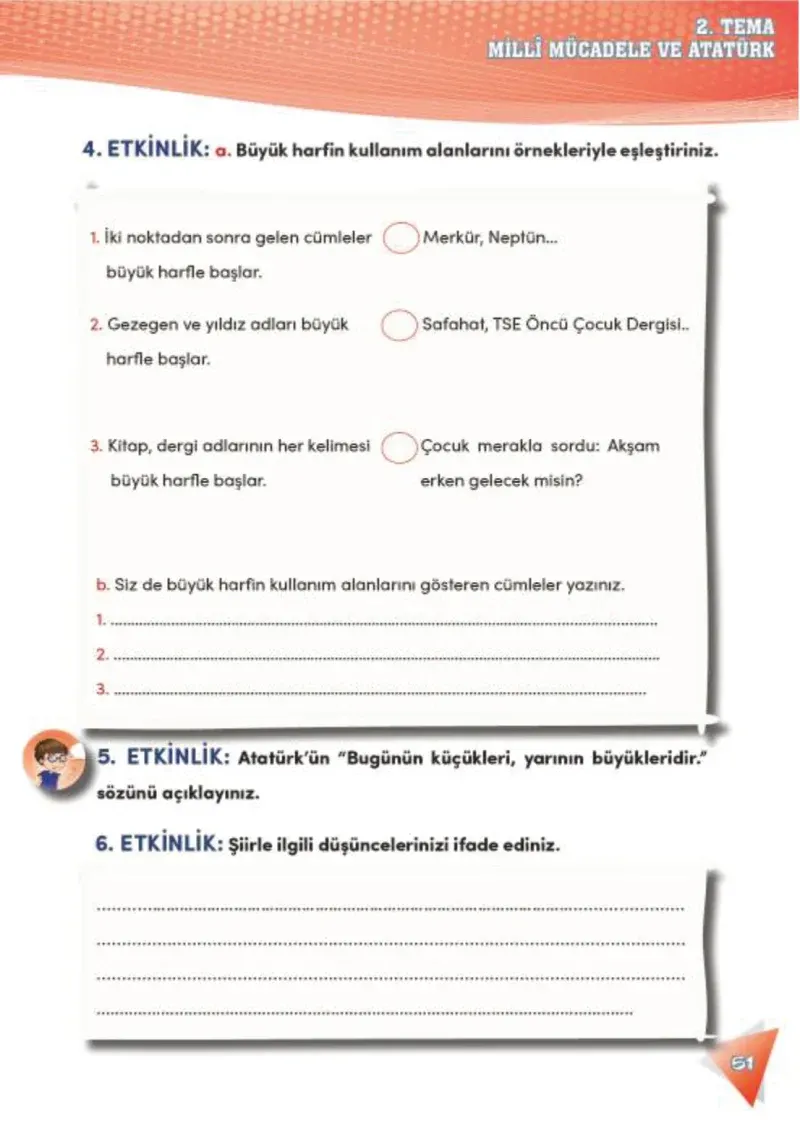 4. Sınıf Türkçe Ders Kitabı Cevapları Meb Yayınları 2 Sayfa 51