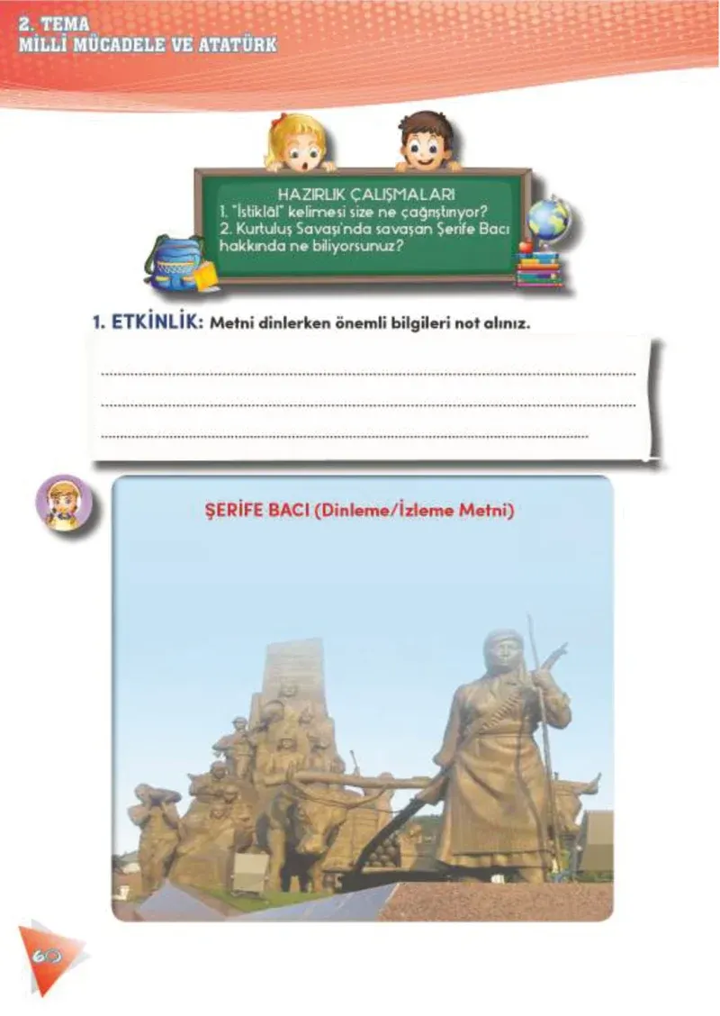 4. Sınıf Türkçe Ders Kitabı Cevapları Meb Yayınları 2 Sayfa 60