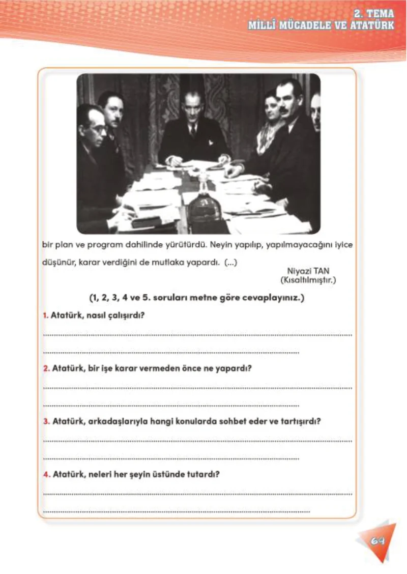 4. Sınıf Türkçe Ders Kitabı Cevapları Meb Yayınları 2 Sayfa 69