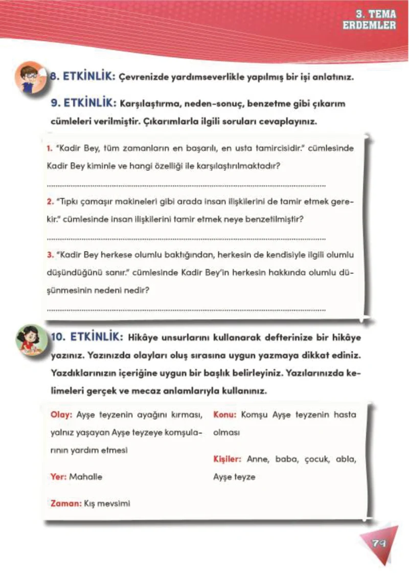 4. Sınıf Türkçe Ders Kitabı Cevapları Meb Yayınları 2 Sayfa 79