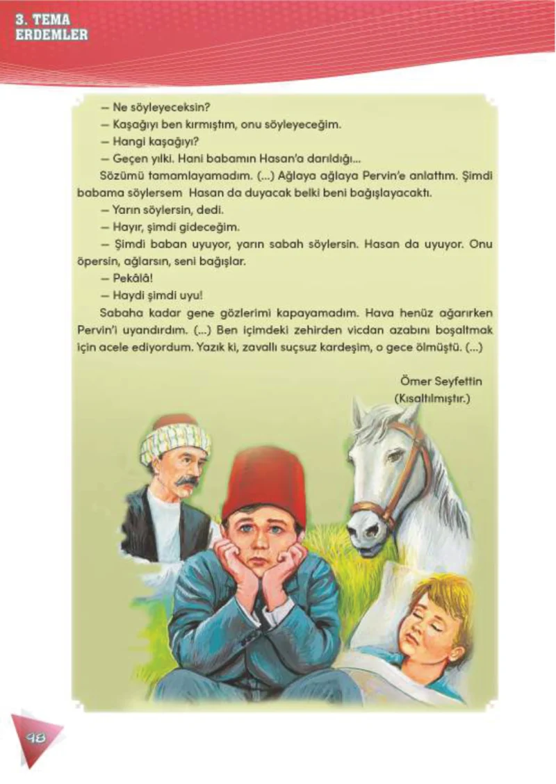 4. Sınıf Türkçe Ders Kitabı Cevapları Meb Yayınları 2 Sayfa 98