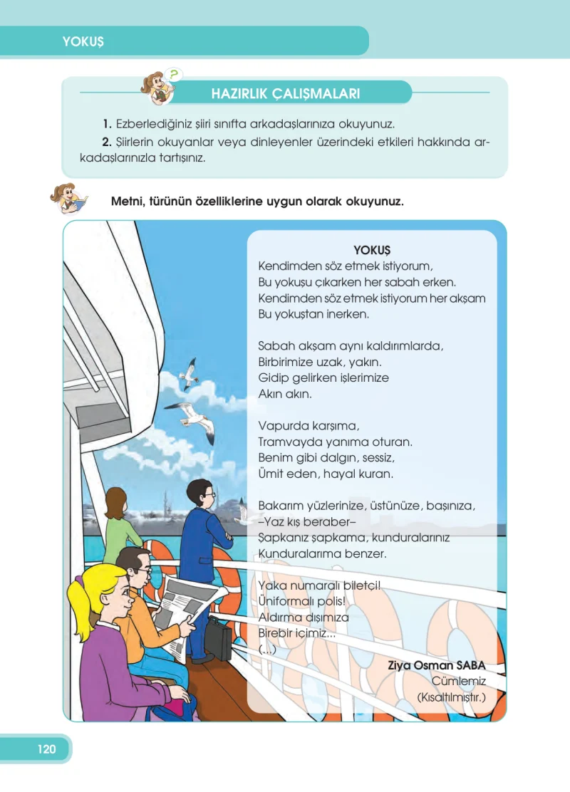 4. Sınıf Türkçe Ders Kitabı Cevapları Özgün Yayınları Sayfa 120