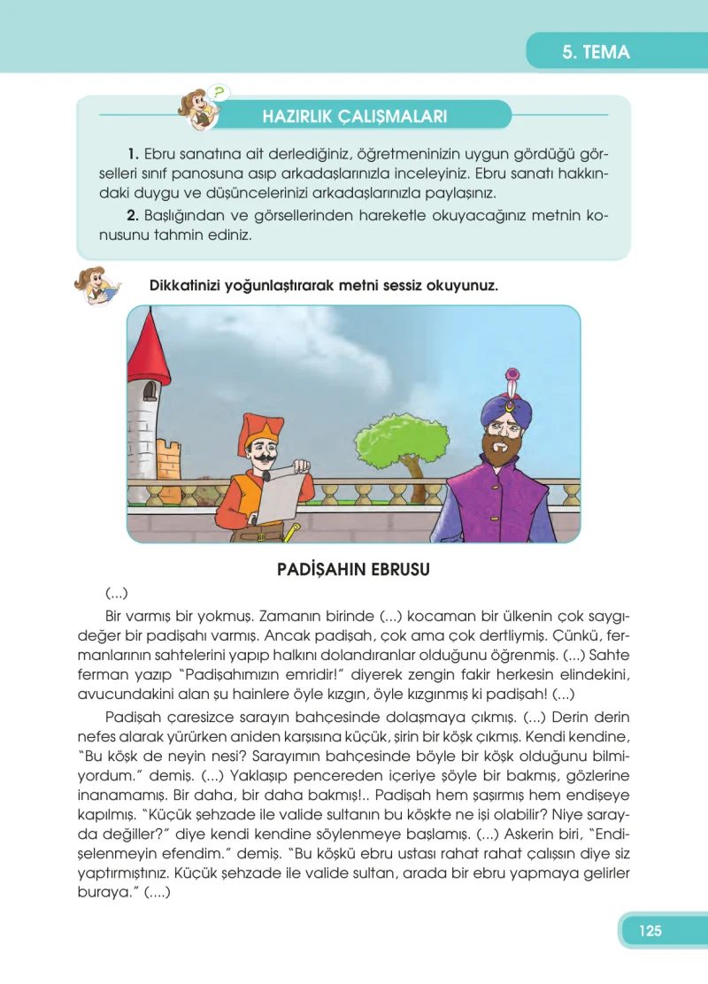 4. Sınıf Türkçe Ders Kitabı Cevapları Özgün Yayınları Sayfa 125