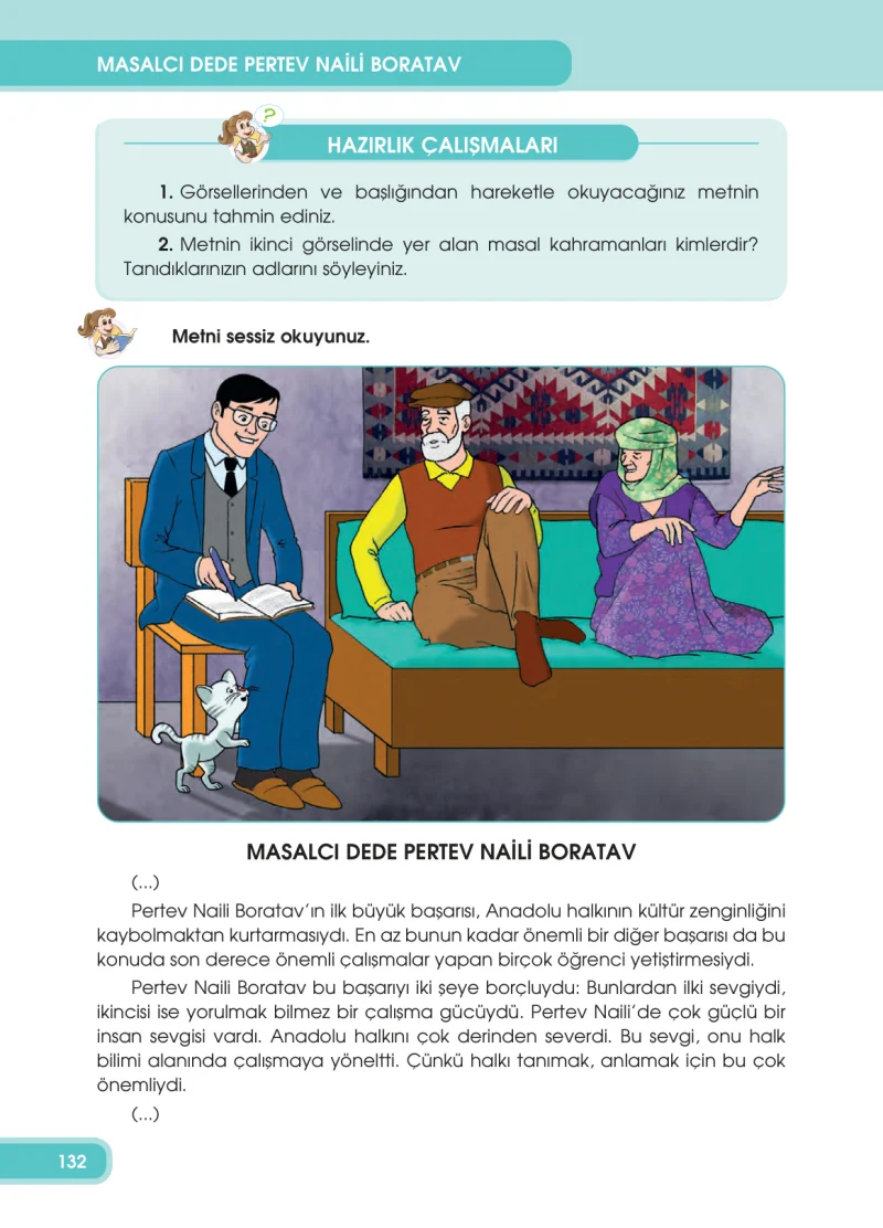 4. Sınıf Türkçe Ders Kitabı Cevapları Özgün Yayınları Sayfa 132