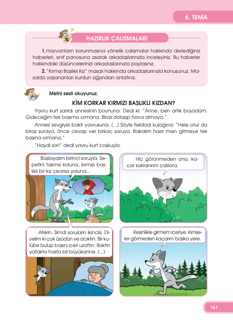 4. Sınıf Türkçe Ders Kitabı Cevapları Özgün Yayınları Sayfa 161