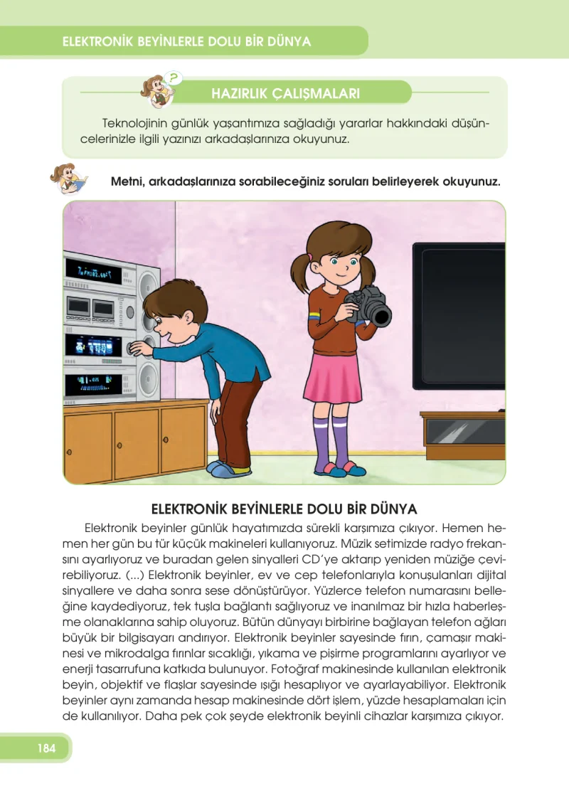 4. Sınıf Türkçe Ders Kitabı Cevapları Özgün Yayınları Sayfa 184