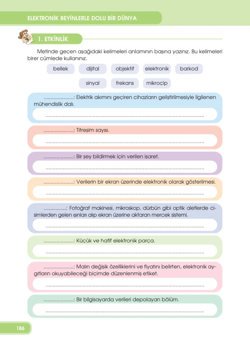 4. Sınıf Türkçe Ders Kitabı Cevapları Özgün Yayınları Sayfa 186