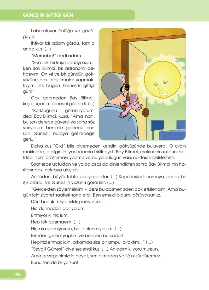 4. Sınıf Türkçe Ders Kitabı Cevapları Özgün Yayınları Sayfa 192