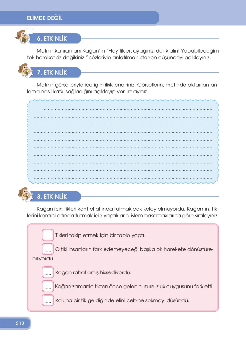 4. Sınıf Türkçe Ders Kitabı Cevapları Özgün Yayınları Sayfa 212